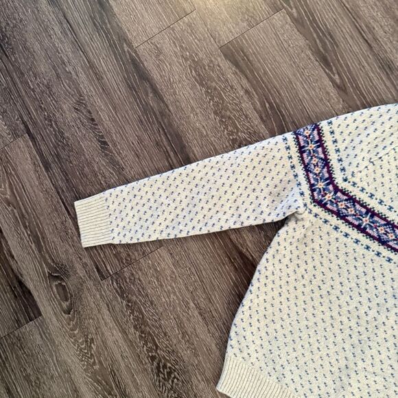 J. Crew Lambswool Fair Isle sweater with bird's eye New - Picture 7 of 9